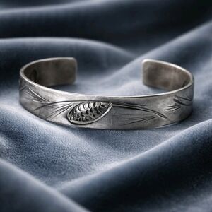 Vtg Stuart Nye 925 Sterling Cuff Bracelet